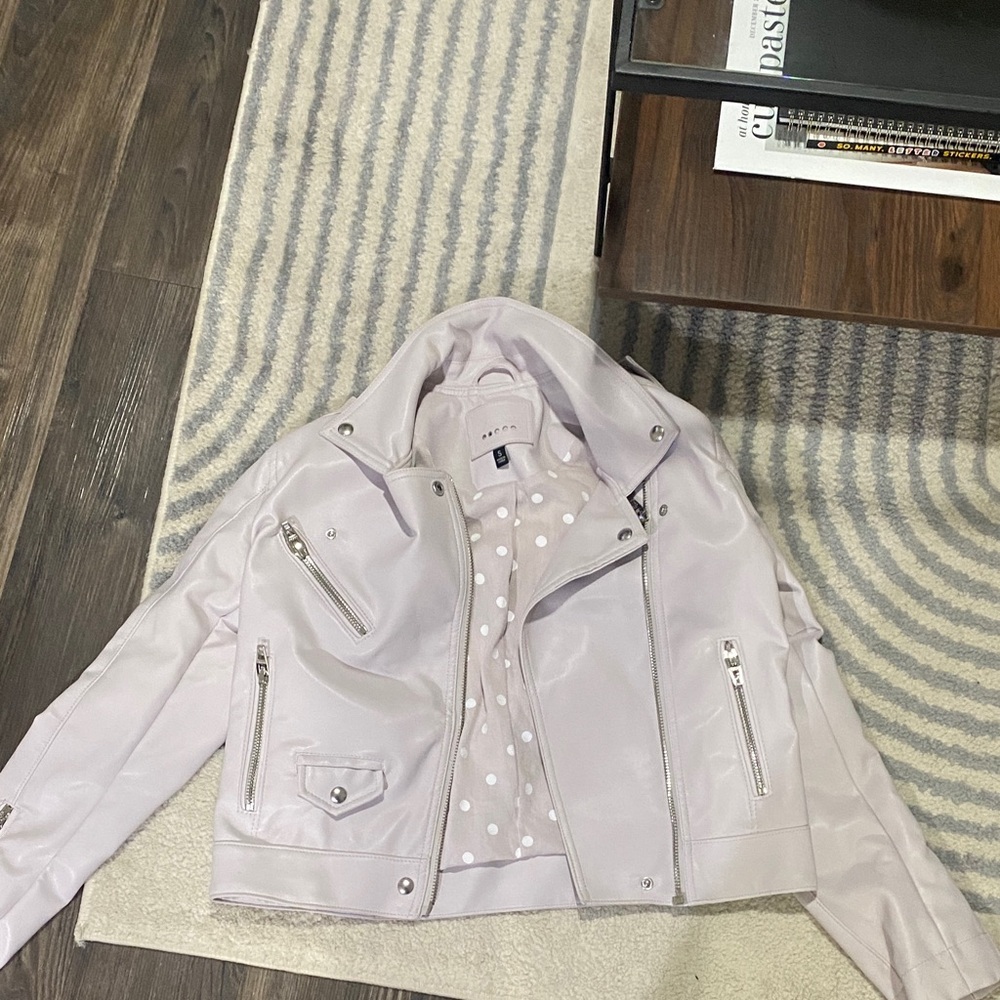 Blank NYC Lavender Leather Jacket